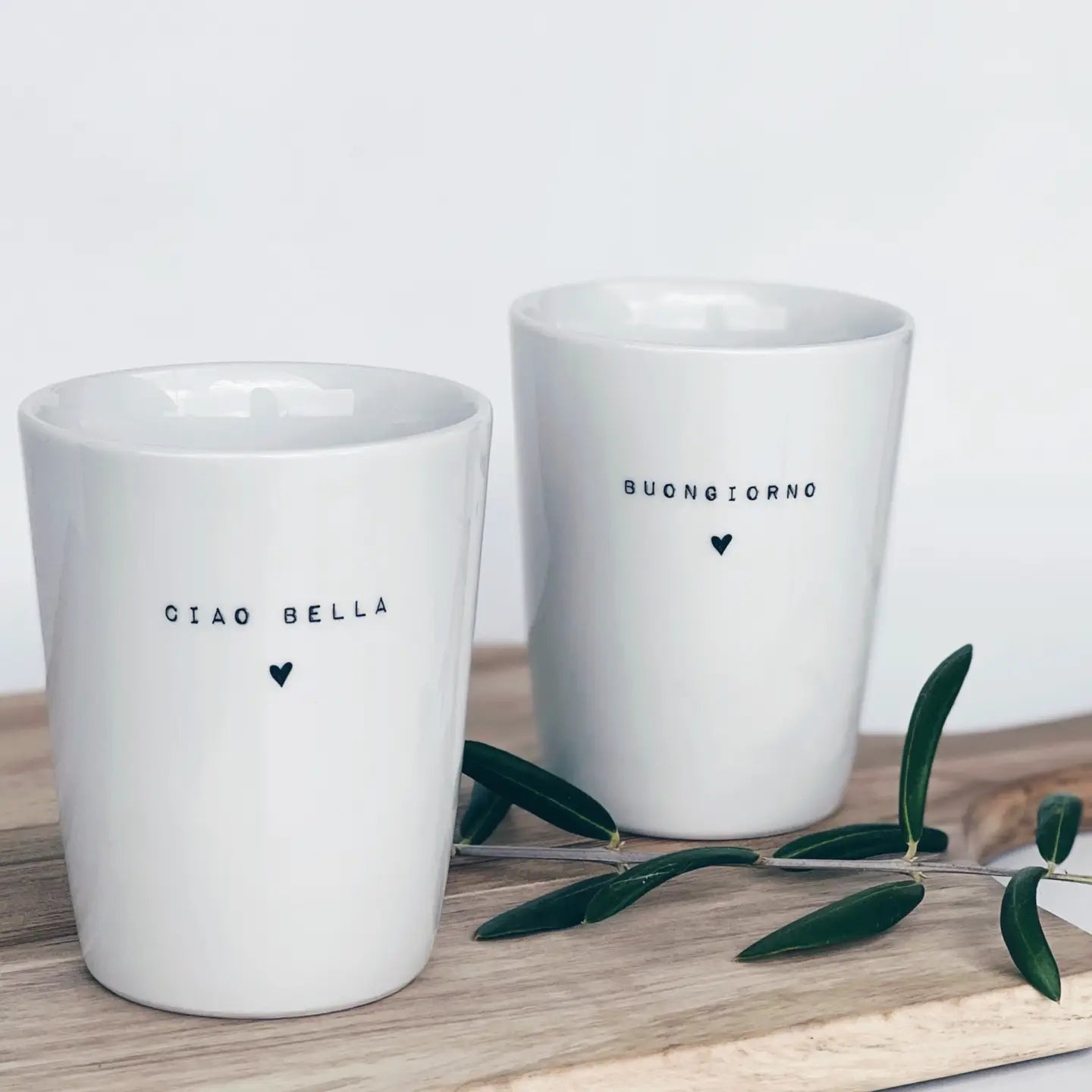 tazza artigianale con scritte