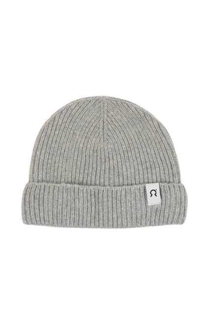 Box: Cappello in cashmere grigio, gel doccia al geranio e stampa d'autore con dedica