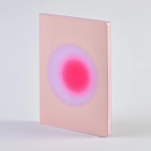 agenda rosa con copertina minimal, ideale per organizzare impegni e pianificare la settimana.