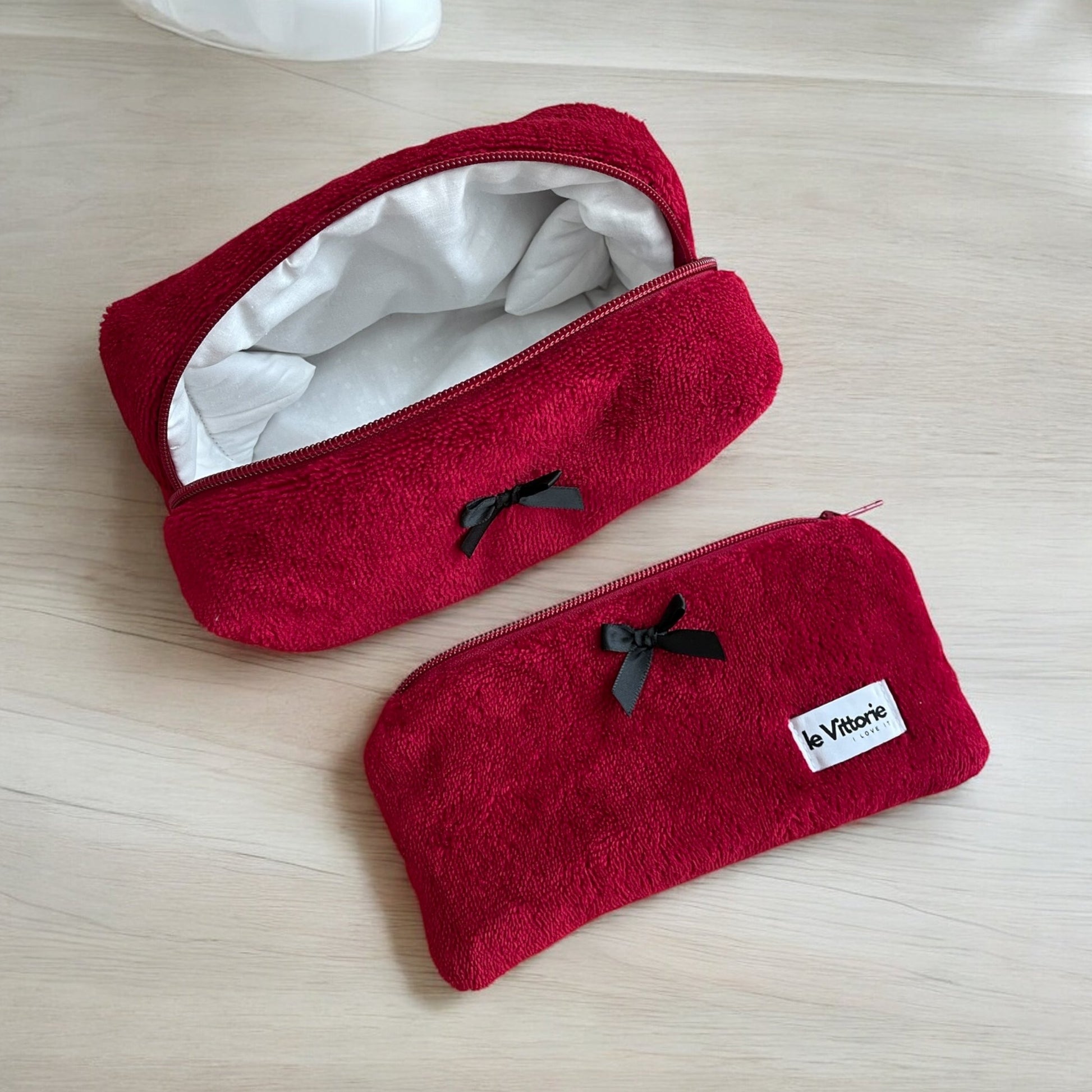 Beauty case in bamboo Red – A Place To b'IT Beauty case in bamboo Red – A Place To b'IT