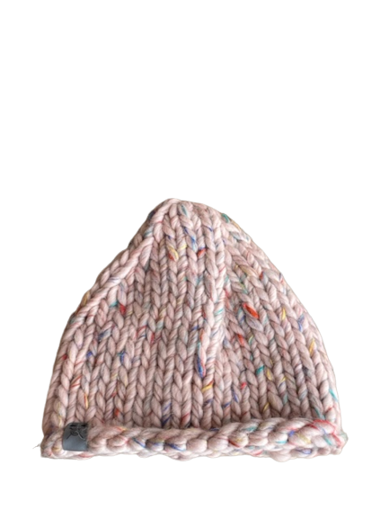 Cappello in lana rosa pop