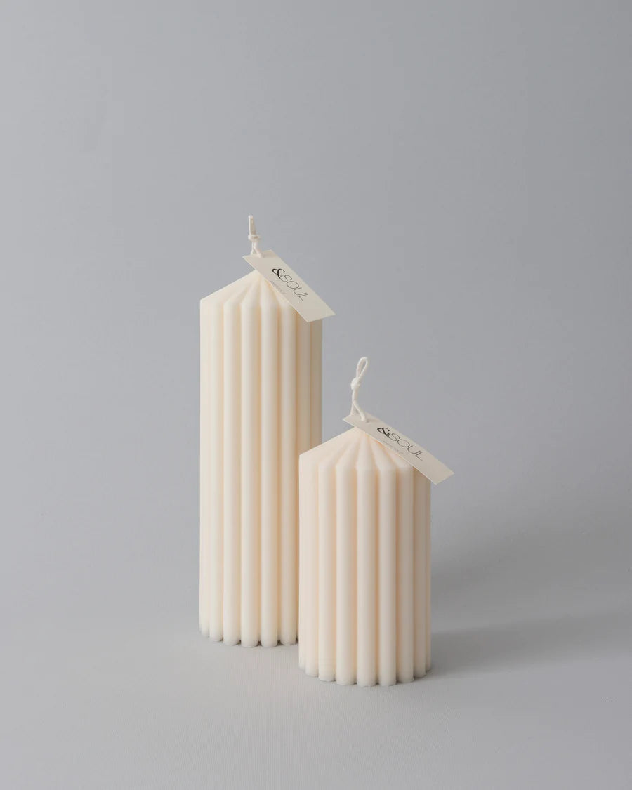 Candele ecosostenibili Pillar set