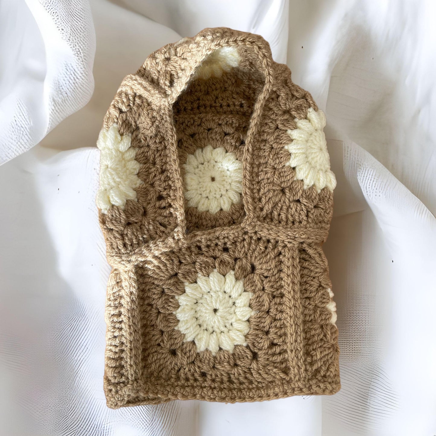 Balaclava flower beige