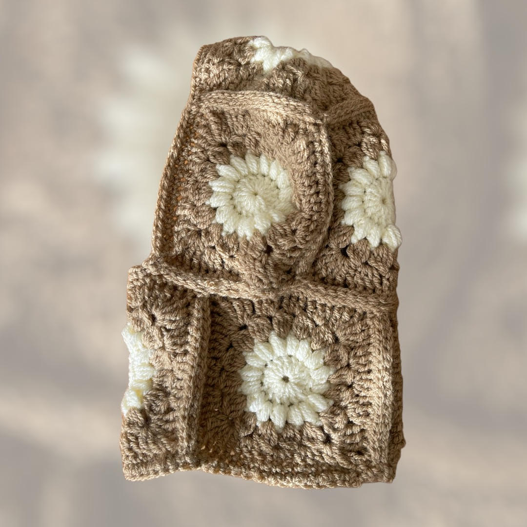 Balaclava flower beige