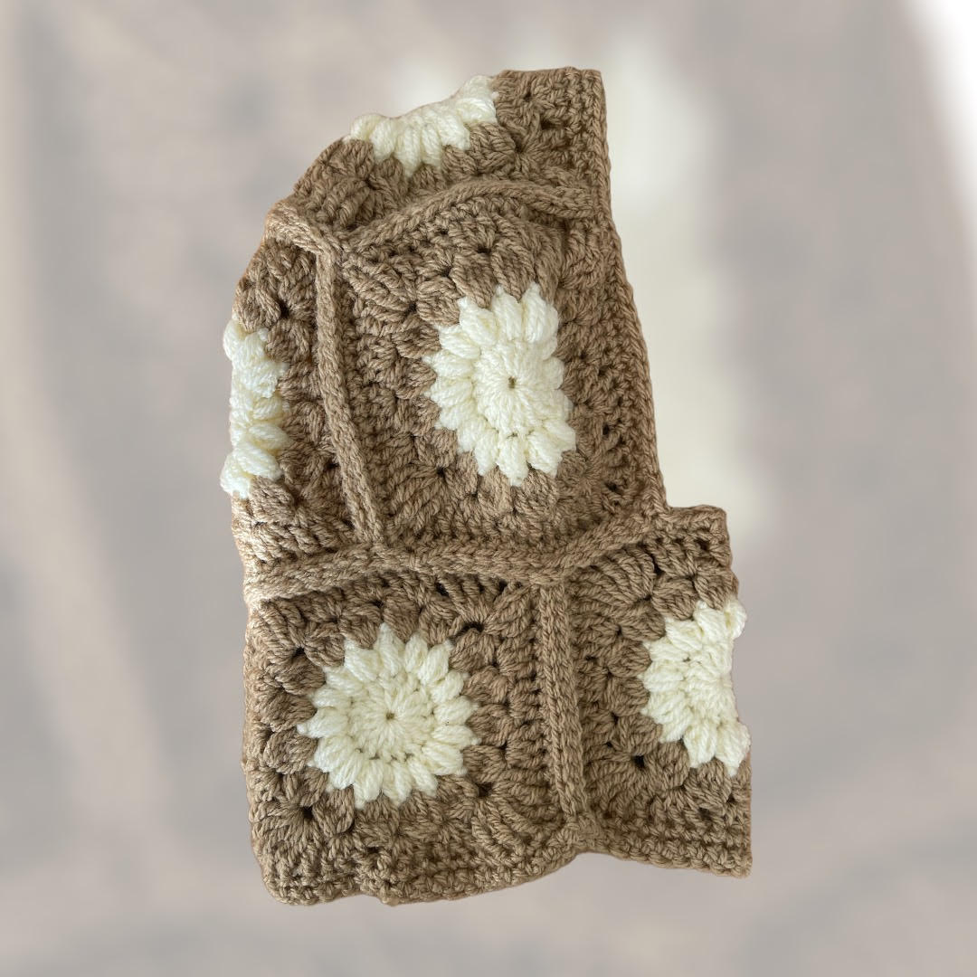 Balaclava flower beige