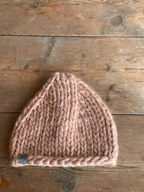 Cappello in lana mineral pink