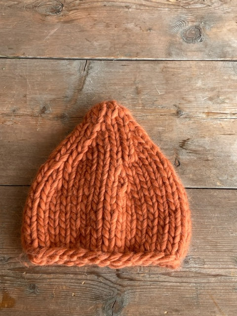 Cappello in lana orange