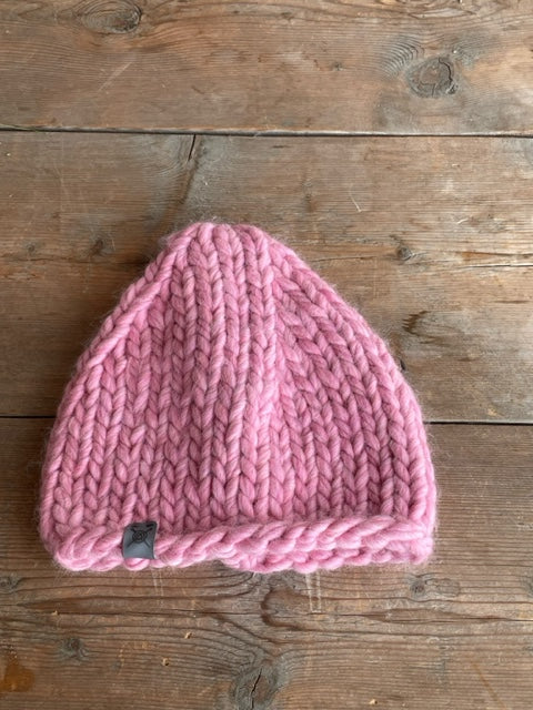 Cappello in lana rosa