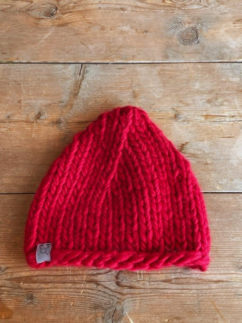 Cappello in lana rosso