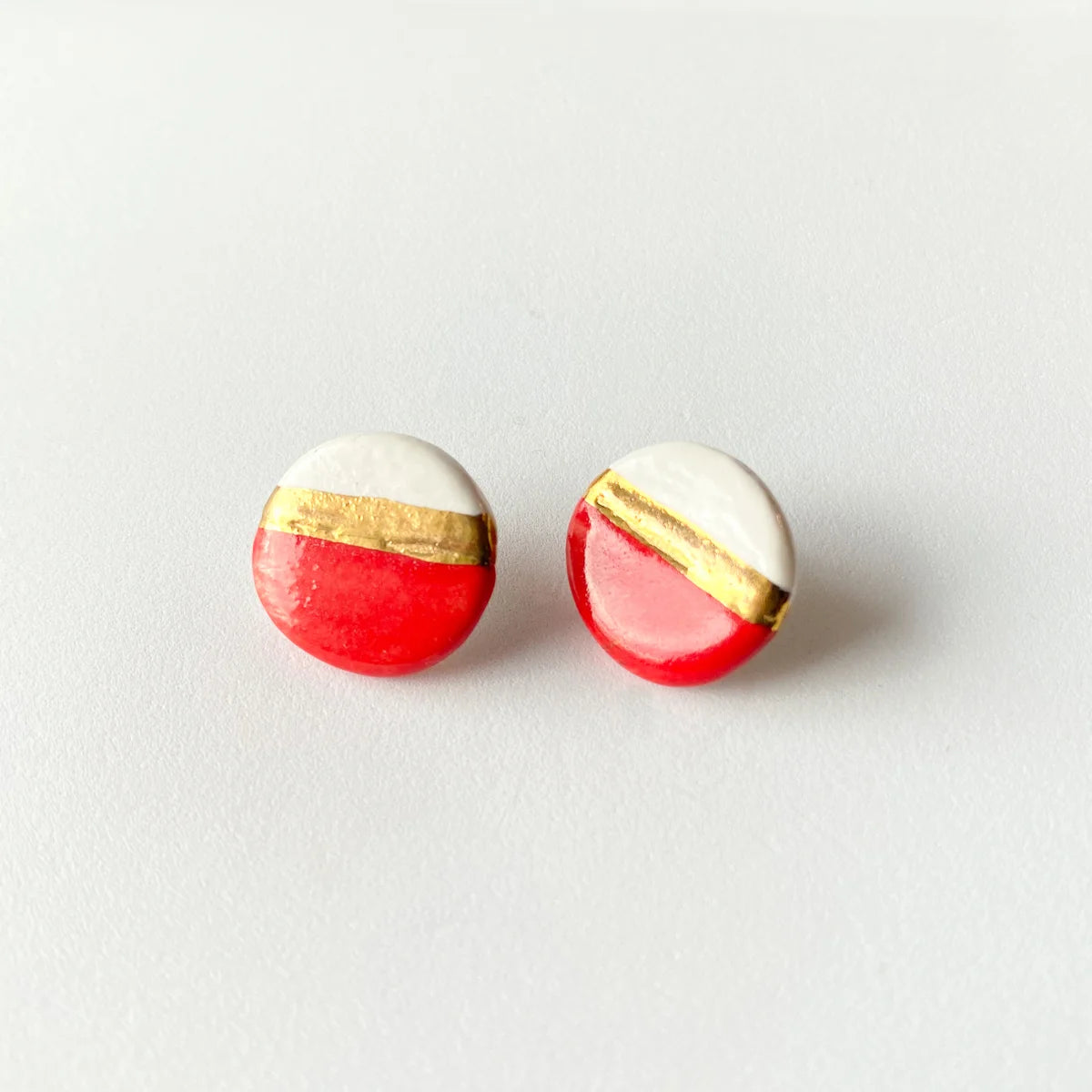 Orecchini Gold Cherry buttons