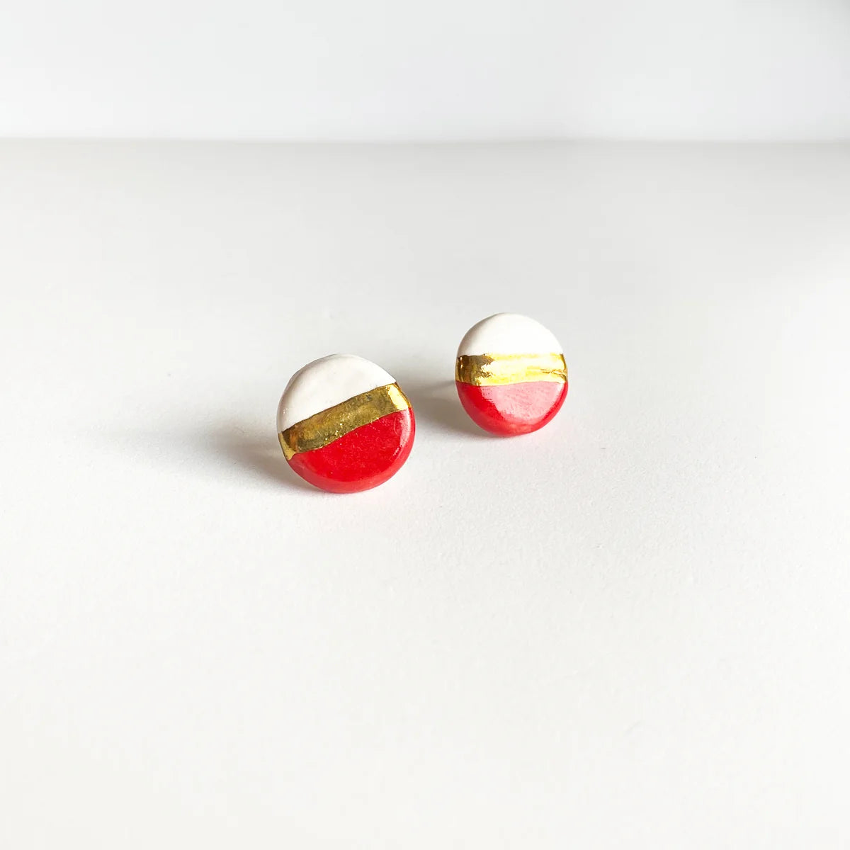 Orecchini Gold Cherry buttons