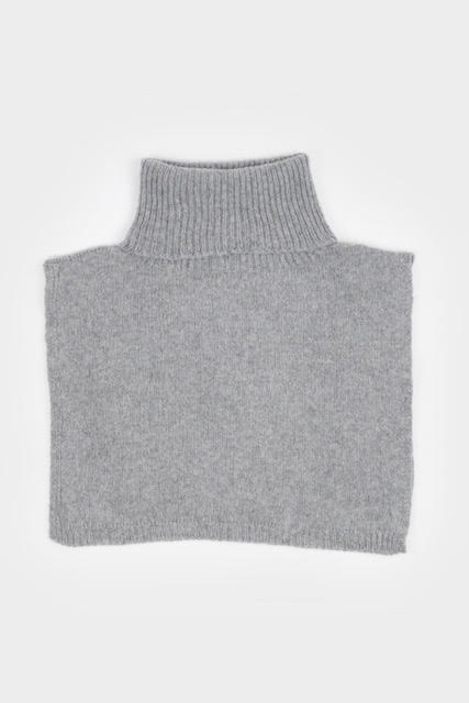 Scaldacollo in cashmere rigenerato grigio